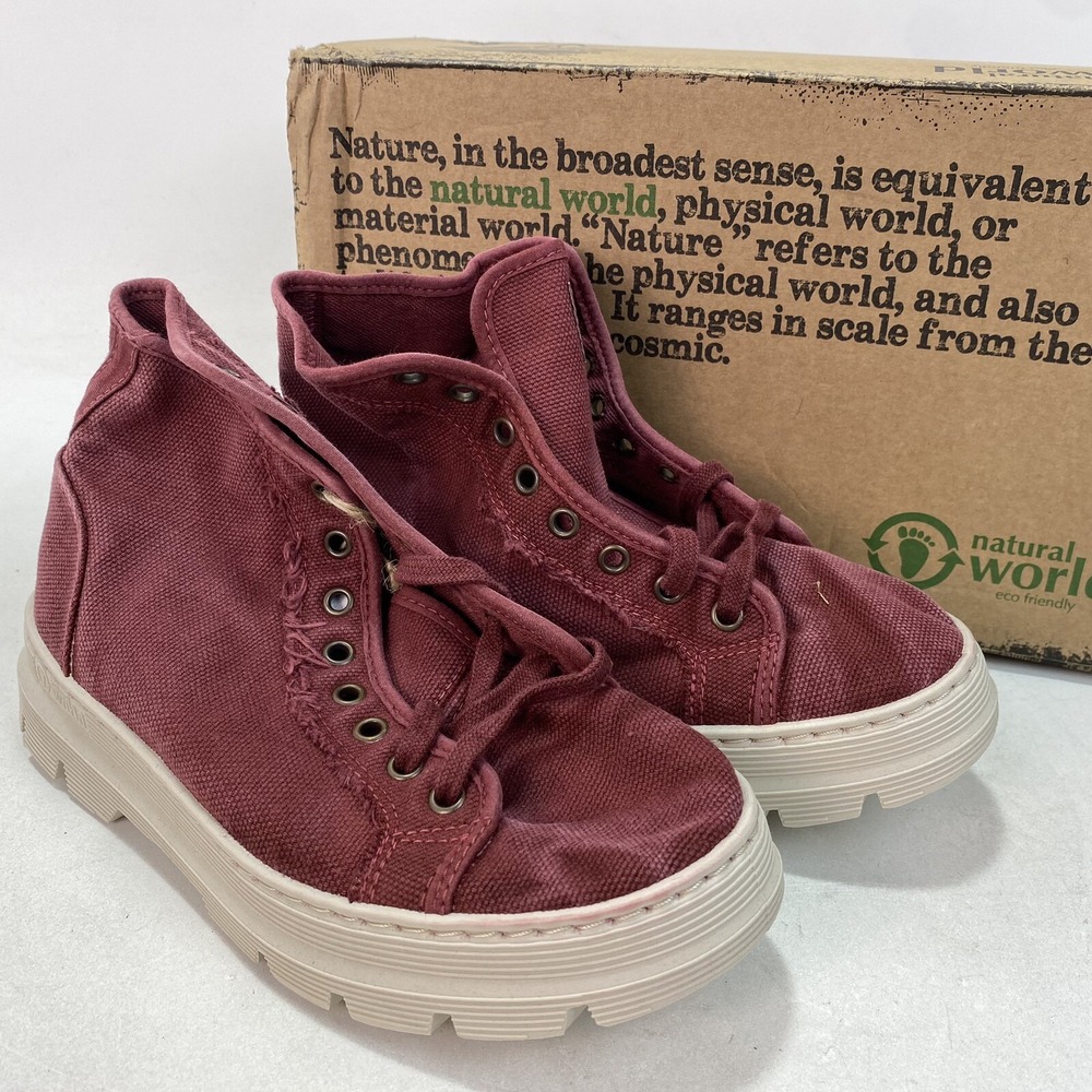 Natural World Old Old Iris Boot Garnet Shoes Size EU 38/US 7